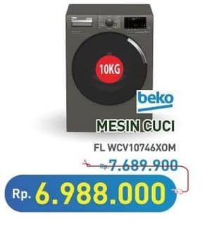 Promo Harga Beko WCV 10746 X0M Mesin Cuci Front Load  - Hypermart