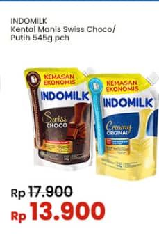 Promo Harga Indomilk Susu Kental Manis Cokelat, Plain 545 gr - Indomaret