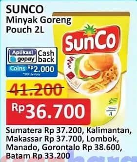 Promo Harga Sunco Minyak Goreng 2000 ml - Alfamart