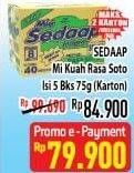 Promo Harga SEDAAP Mie Kuah Soto per 40 pcs 75 gr - Hypermart