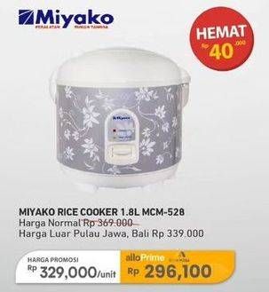 Promo Harga Miyako MCM 528 | Magic Com  - Carrefour