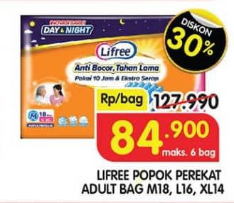 Lifree Popok Perekat Menyerap dan Kering
