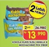 Promo Harga KOKOLA Cookies Susu Vanila, Mochachino per 2 pouch 218 gr - Superindo