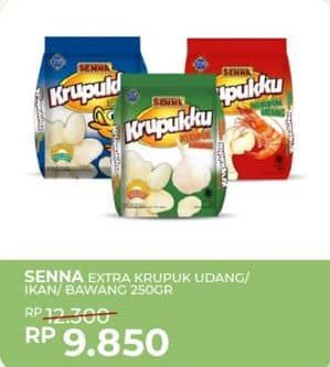 Promo Harga Senna Krupukku Bawang, Ikan, Udang 250 gr - Yogya