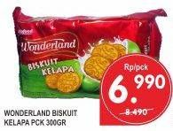 Promo Harga WONDERLAND Biscuit Kelapa 300 gr - Superindo