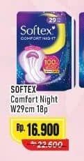 Promo Harga Softex Comfort Night Wing 29cm 18 pcs - Alfamart
