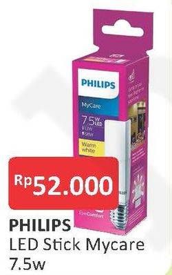 Promo Harga PHILIPS LED Stick Mycare 7.5W  - Alfamart