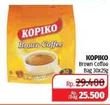Promo Harga Kopiko Brown Coffee per 30 sachet 25 gr - Lotte Grosir