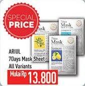 Promo Harga ARIUL 7 Days Face Mask All Variants  - Hypermart