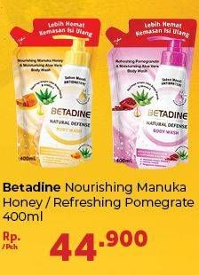 Promo Harga BETADINE Refreshing Body Wash Nourish Manuka Honey, Refresh Pomegranate 400 ml - Carrefour