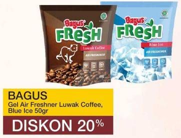 Promo Harga BAGUS Fresh Air Freshener Blue Ice, Luwak Coffee 50 gr - Yogya