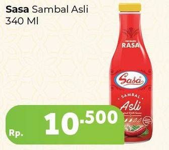 Promo Harga SASA Sambal Asli 340 ml - Carrefour