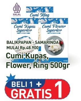 Promo Harga Cumi Cumi Kupas/Flower/Ring  - Hypermart