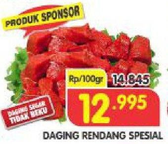 Promo Harga Daging Rendang Sapi Spesial per 100 gr - Superindo