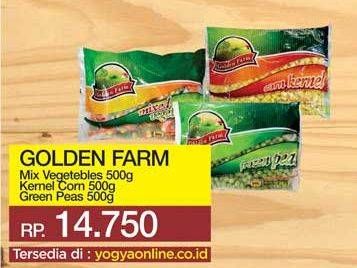 Promo Harga GOLDEN FARM Mix Vegetables/ Kernel Corn/ Green Peas.  - Yogya
