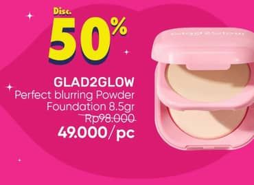 Promo Harga Glad2glow Perfect Blurring Powder Foundation  - Guardian