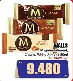 Promo Harga Walls Magnum Almond, Classic, White Almond 80 ml - Hari Hari