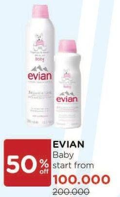 Promo Harga EVIAN Baby Face & Body Spray 150 ml - Watsons
