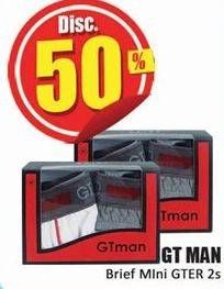 Promo Harga GT MAN Underwear GTER 2 pcs - Hari Hari