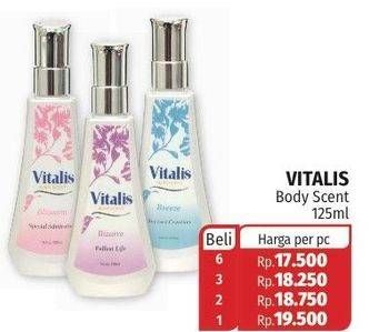 Promo Harga VITALIS Body Scent 125 ml - Lotte Grosir