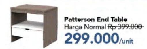 Promo Harga End Table Patterson  - Carrefour