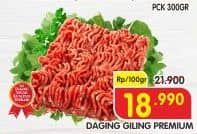 Promo Harga Daging Giling Sapi Premium per 100 gr - Superindo