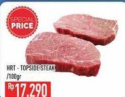 Promo Harga Daging Topside Sapi Steak per 100 gr - Hypermart