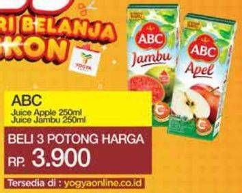 Promo Harga ABC Juice Apple, Guava 250 ml - Yogya