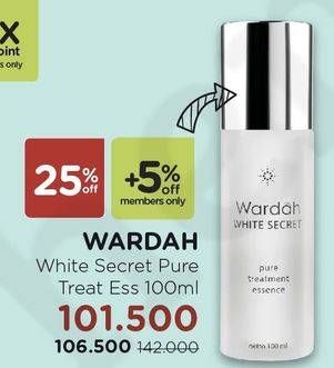 Promo Harga WARDAH White Secret Pure Treatment Essence 100 ml - Watsons