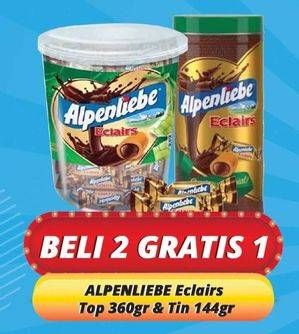 Alpenliebe Eclairs Jar/Kaleng