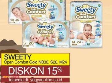 Promo Harga Sweety Comfort Gold NB30, S26, M24  - Yogya