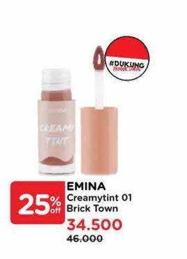 Promo Harga Emina Creamy Tint 01 Brick Town 3 gr - Watsons