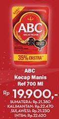 Promo Harga ABC Kecap Manis 700 ml - Hypermart