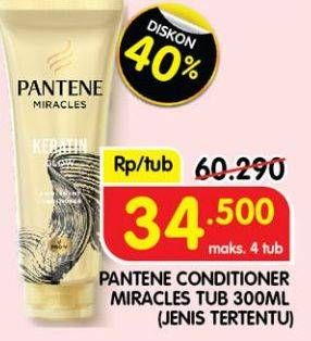 Promo Harga Pantene Conditioner Miracle 300 ml - Superindo