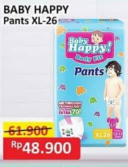 Promo Harga Baby Happy Body Fit Pants XL26 26 pcs - Alfamart