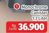 Promo Harga TECHNOPLAST Monochrome Canister 1300 ml - Lotte Grosir