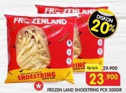 Promo Harga Frozenland French Fries Shoestring 500 gr - Superindo