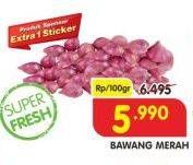 Promo Harga Bawang Merah per 100 gr - Superindo