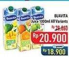 Promo Harga Buavita Fresh Juice All Variants 1000 ml - Hypermart