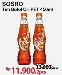 Promo Harga Sosro Teh Botol Original 450 ml - Alfamart