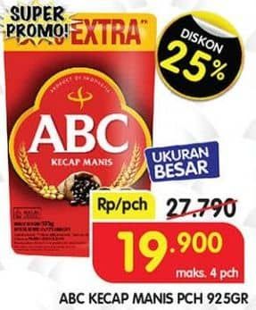 Promo Harga ABC Kecap Manis 925 ml - Superindo