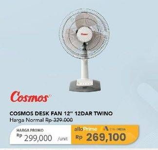 Promo Harga Cosmos 12 DAR Desk Fan  - Carrefour