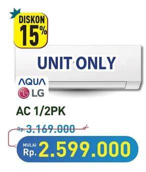 Promo Harga AQUA/LG AC 1/2 PK  - Hypermart