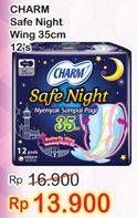 Promo Harga CHARM Safe Night Wing 35cm 12 pcs - Indomaret