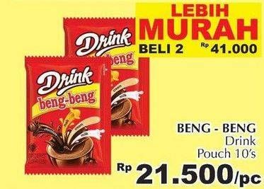 Promo Harga Beng-beng Drink per 2 pouch 10 pcs - Giant