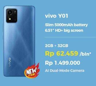 Promo Harga Vivo Y01 2 GB + 32 GB  - Erafone