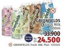 Promo Harga Greenfields Fresh Milk 1000 ml - LotteMart