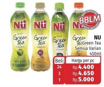 Promo Harga NU Green Tea All Variants 450 ml - Lotte Grosir