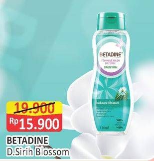 Promo Harga BETADINE Feminine Wash Natural Daun Sirih R.Blossom  - Alfamart