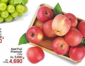 Promo Harga Apel Fuji Premium per 100 gr - LotteMart